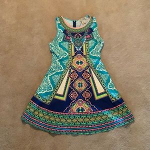 Colorful geometric dress